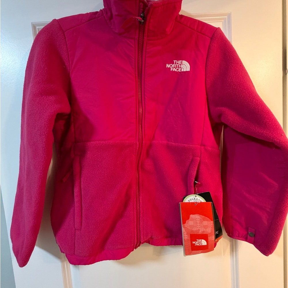 NEW North Face Denali Youth Pink Jacket, med (10/12)